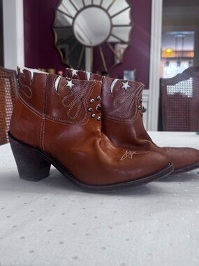 Golden goose deluxe brand cut off cowboy boots